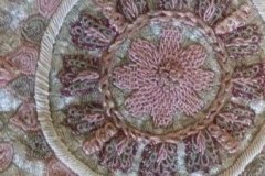 Carpet-of-Murron-and-Beige-color-Thread-work-needle-Embroidery.