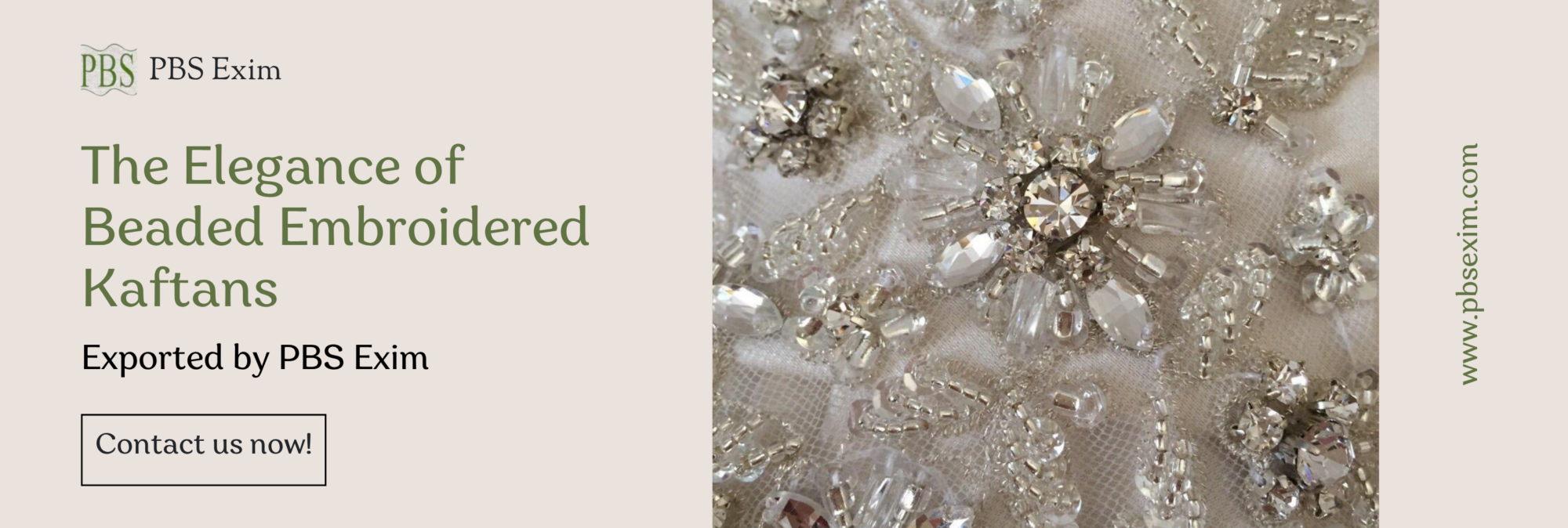 Beaded Embroidered Kaftans Exporter