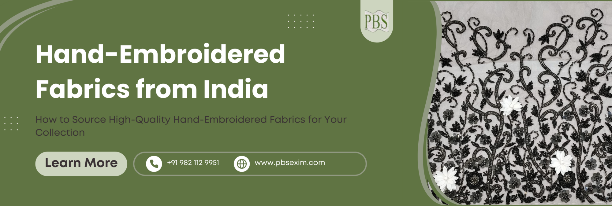Hand-Embroidered Fabrics